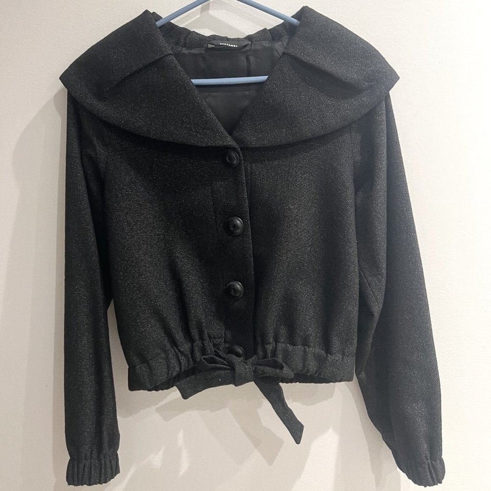 Stefanel Black Cropped Jacket